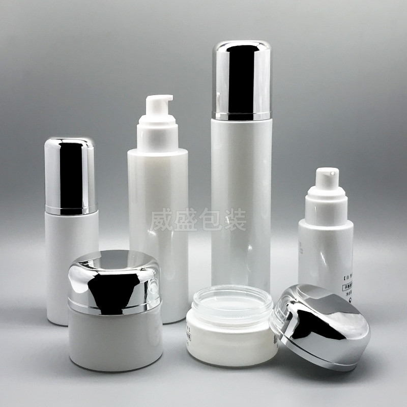 化妆品白色瓶子 面霜瓶子定制 化妆品套装瓶(图2)