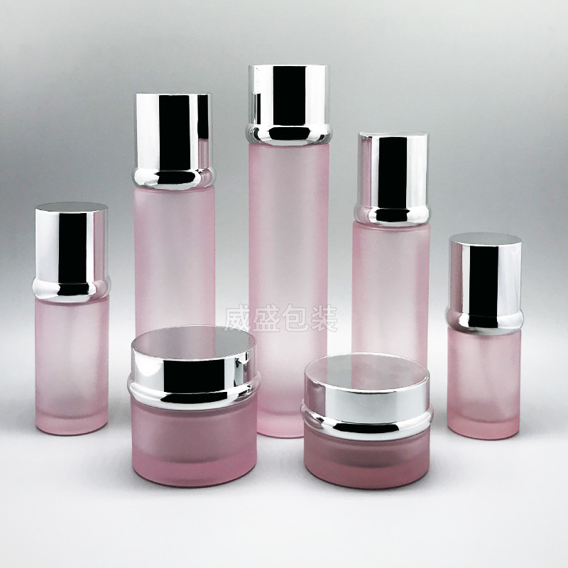 化妆品玻璃瓶粉色瓶(图3)